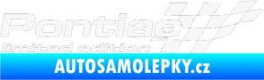 Samolepka Pontiac limited edition pravá bílá