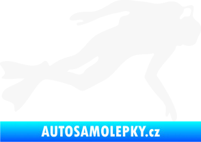 Samolepka Potápěč 002 pravá bílá