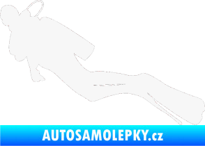 Samolepka Potápěč 005 levá bílá