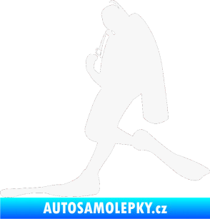 Samolepka Potápěč 007 levá bílá