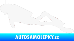 Samolepka Potápěč 009 levá bílá