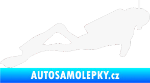 Samolepka Potápěč 009 pravá bílá