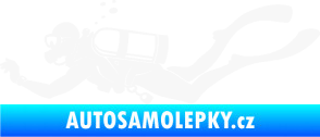 Samolepka Potápěč 011 levá bílá