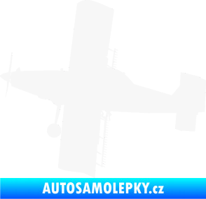 Samolepka Práškovací letoun Čmelák levá bílá
