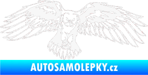 Samolepka Predators 077 pravá sova bílá