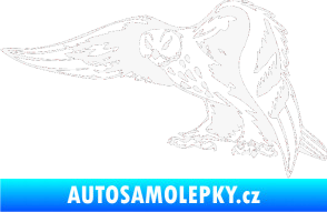 Samolepka Predators 094 levá sova bílá