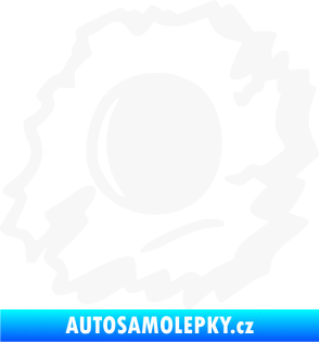 Samolepka Průstřel 002 levá bílá
