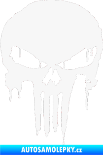Samolepka Punisher 003 bílá