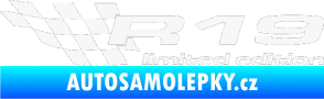 Samolepka R19 limited edition levá bílá