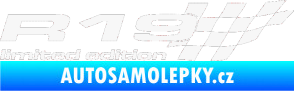 Samolepka R19 limited edition pravá bílá