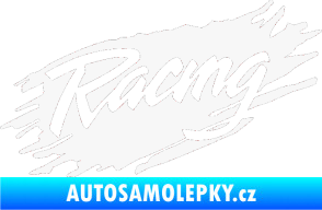 Samolepka Racing 002 bílá