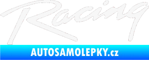 Samolepka Racing 003 bílá
