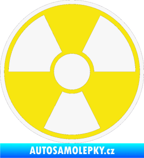 Samolepka Radioactive barevný bílá
