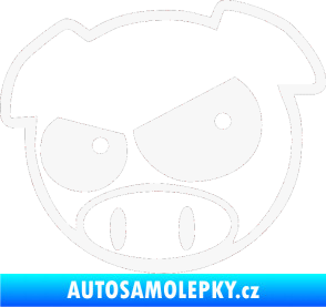 Samolepka Rally pig 002 levá bílá