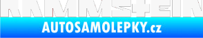 Samolepka Rammstein 001 bílá
