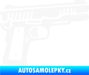 Samolepka Revolver 003 pravá bílá