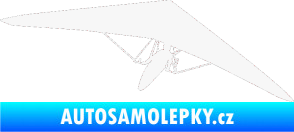 Samolepka Rogalo 001 pravá bílá