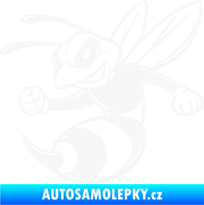 Samolepka Rozzuřená vosa 006 levá bílá