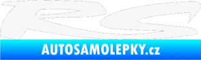 Samolepka RS nápis 001 bílá
