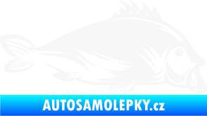 Samolepka Ryba 003 pravá bílá