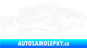 Samolepka Ryba 005 pravá bílá