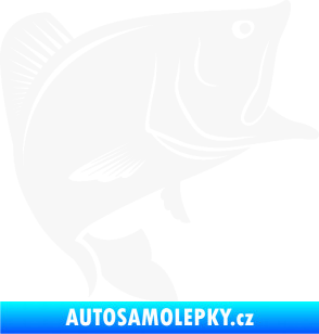 Samolepka Ryba 009 pravá bílá
