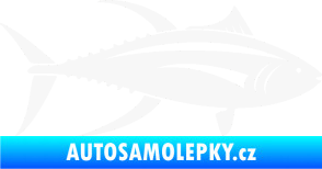 Samolepka Ryba 013 pravá tuňák bílá