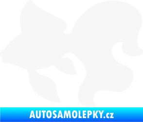 Samolepka Ryba 019 levá závojnatka bílá