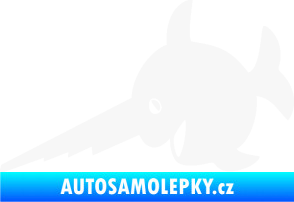 Samolepka Ryba 023 piloun levá bílá