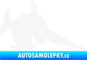 Samolepka Ryba 023 piloun pravá bílá