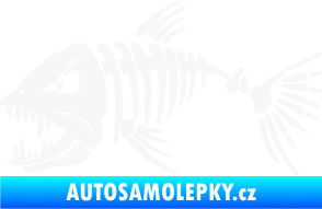 Samolepka Ryba kostra 005 levá bílá