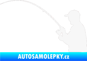 Samolepka Rybář 001 levá bílá