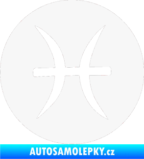 Samolepka Ryby 001 - horoskop bílá