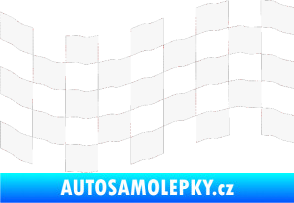 Samolepka Šachovnice 007 bílá