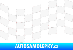 Samolepka Šachovnice 008 bílá