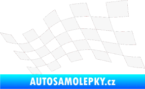 Samolepka Šachovnice 016 bílá