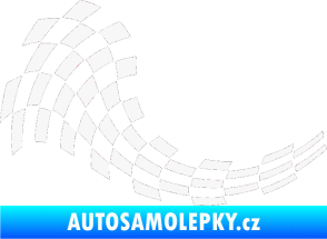 Samolepka Šachovnice 027 bílá