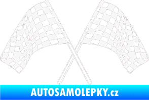 Samolepka Šachovnice 064 bílá