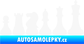 Samolepka Šachy 001 pravá bílá