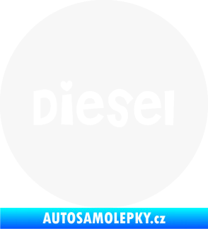 Samolepka Samolepka na víčko od nádrže 006 diesel bílá
