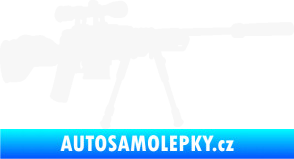 Samolepka Samopal 008 pravá bílá