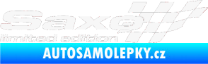 Samolepka Saxo limited edition pravá bílá