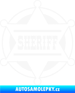 Samolepka Sheriff 004 bílá