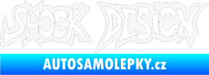 Samolepka Shock design bílá