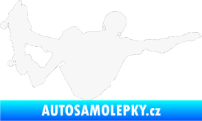 Samolepka Skateboard 007 pravá bílá