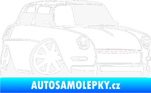 Samolepka Škoda 1000 karikatura pravá bílá