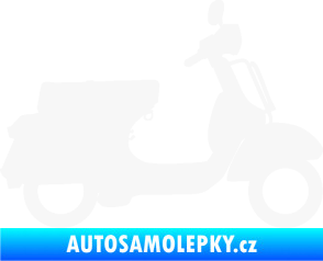 Samolepka Skutr 002 pravá Vespa bílá