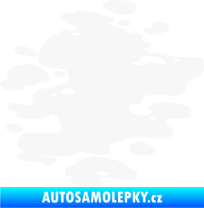 Samolepka Skvrna 001 pravá kaňka bílá