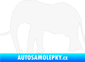 Samolepka Slon 001 levá bílá