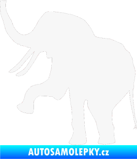 Samolepka Slon 005 levá bílá